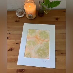 New Original Signed Artwork Alcohol Ink on Paper 164